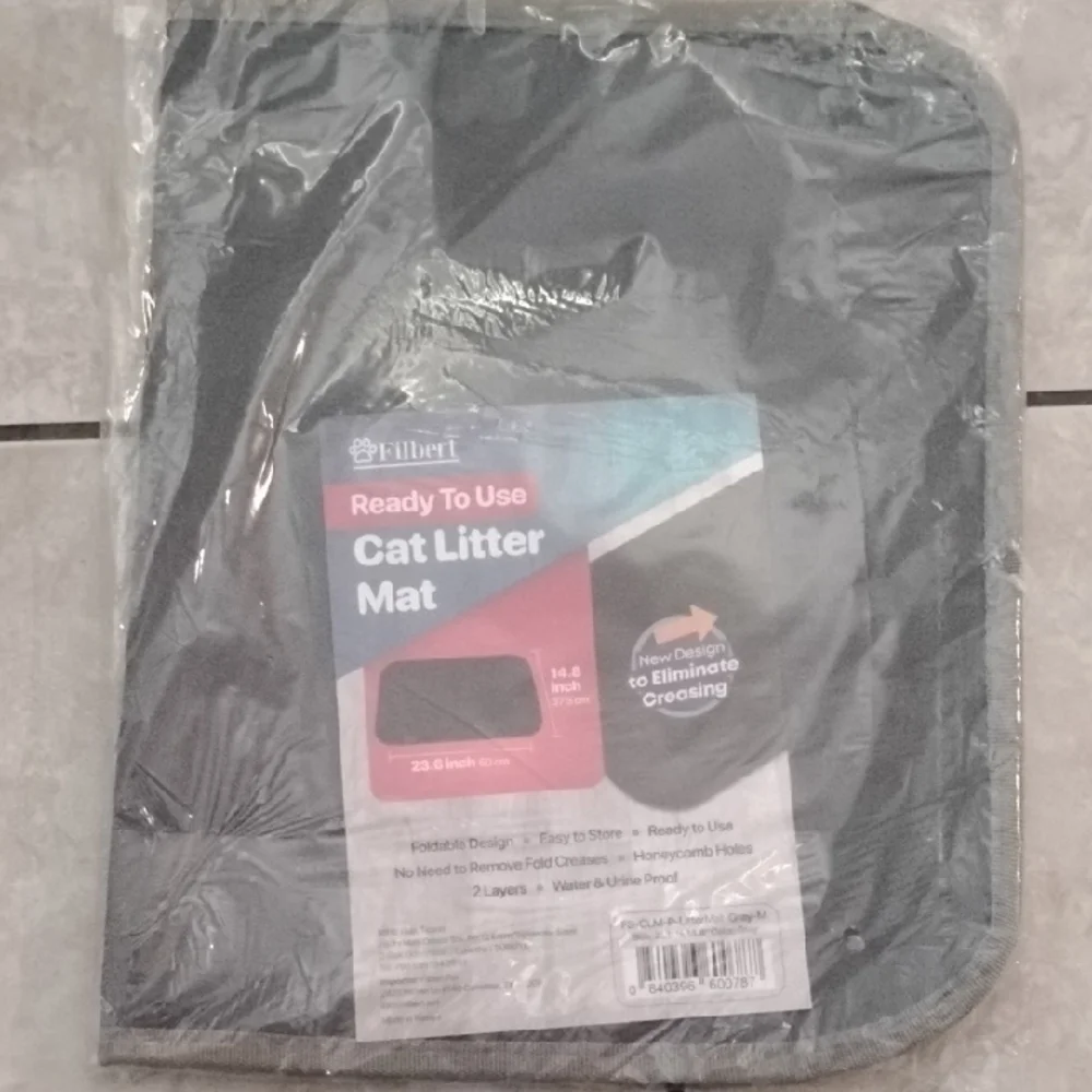 Gray Cat Litter Mat
